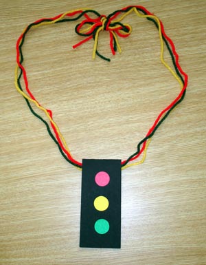 Red Light, Green Light necklace